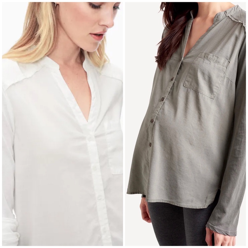 NWT! Splendid new famous shirt button up in white